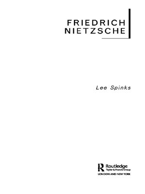 cover image of Friedrich Nietzsche